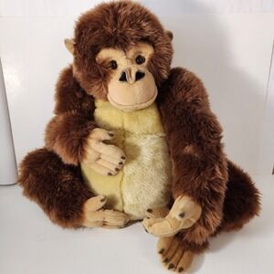 FAO‎ Schwarz RARE Orangutan 2011 Toys R Us 15in Ape Plush Stuffed Animal Monkey